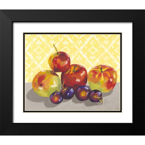 Ripe Fruit II Black Modern Wood Framed Art Print with Double Matting by Miller, Dianne