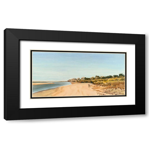 The Sound Shoreline I Black Modern Wood Framed Art Print with Double Matting by Dianne Miller