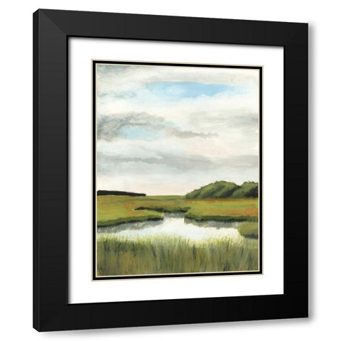 Marsh Landscapes II Black Modern Wood Framed Art Print with Double Matting by McCavitt, Naomi
