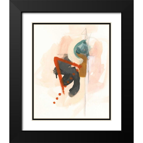 Elements IV Black Modern Wood Framed Art Print with Double Matting by Vess, June Erica