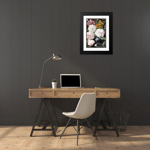 Baroque Botanica II Black Modern Wood Framed Art Print with Double Matting by McCavitt, Naomi