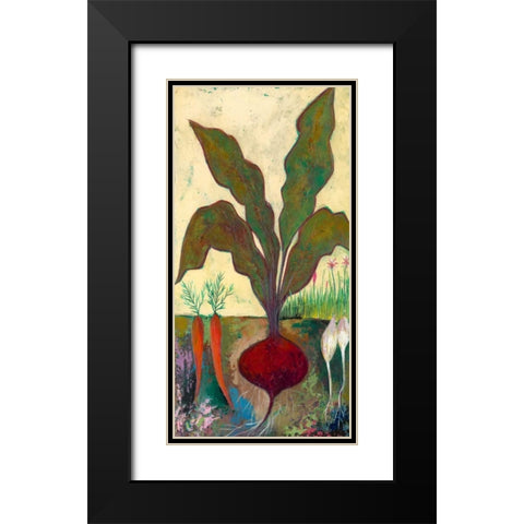Veggie Garden II Black Modern Wood Framed Art Print with Double Matting by Altug, Mehmet