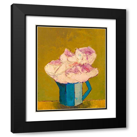 Graphic Vase of Flowers I Black Modern Wood Framed Art Print with Double Matting by Altug, Mehmet