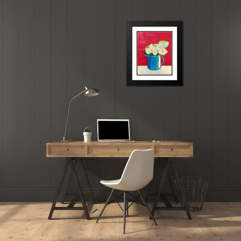 Graphic Vase of Flowers II Black Modern Wood Framed Art Print with Double Matting by Altug, Mehmet