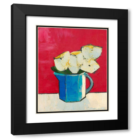 Graphic Vase of Flowers II Black Modern Wood Framed Art Print with Double Matting by Altug, Mehmet