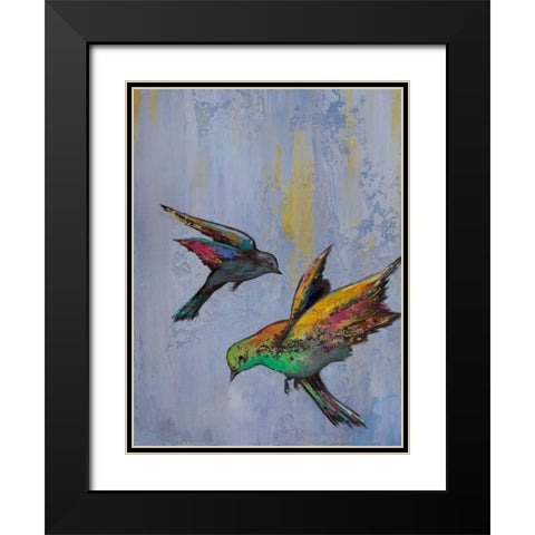 Bright Wings II Black Modern Wood Framed Art Print with Double Matting by Altug, Mehmet