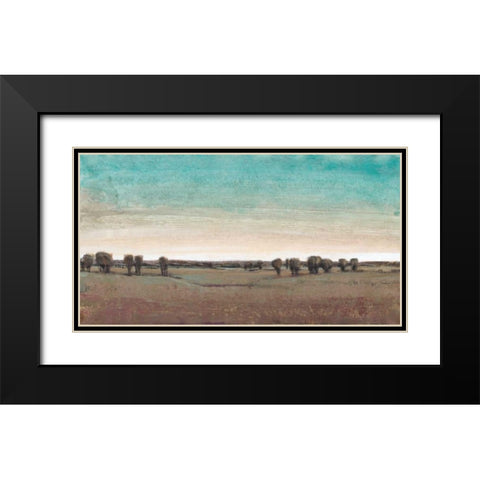 Rural Retreat II Black Modern Wood Framed Art Print with Double Matting by OToole, Tim