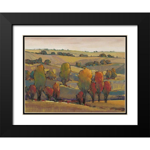 Rolling Hills II Black Modern Wood Framed Art Print with Double Matting by OToole, Tim