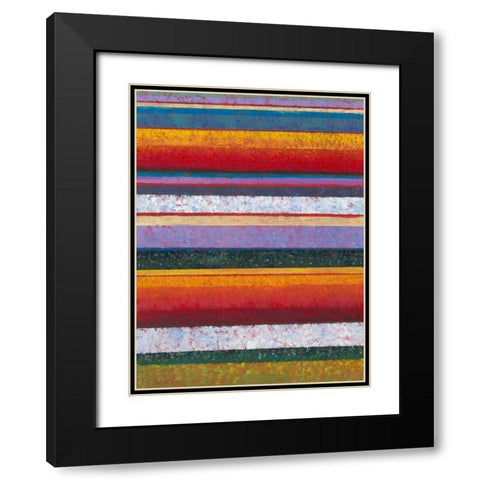 Tulip Fields I Black Modern Wood Framed Art Print with Double Matting by OToole, Tim