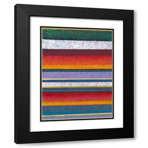 Tulip Fields II Black Modern Wood Framed Art Print with Double Matting by OToole, Tim