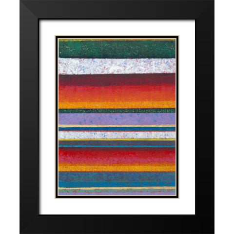 Tulip Fields II Black Modern Wood Framed Art Print with Double Matting by OToole, Tim