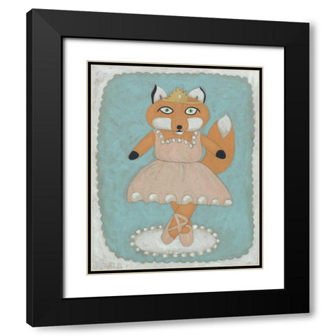 Ballerina Animal I Black Modern Wood Framed Art Print with Double Matting by Zarris, Chariklia