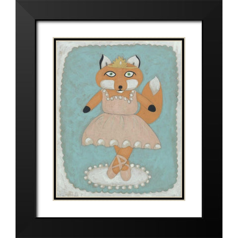 Ballerina Animal I Black Modern Wood Framed Art Print with Double Matting by Zarris, Chariklia