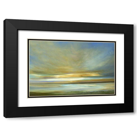 Light on the Dunes Black Modern Wood Framed Art Print with Double Matting by Finch, Sheila