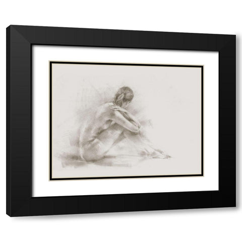 Form Study I Black Modern Wood Framed Art Print with Double Matting by Harper, Ethan