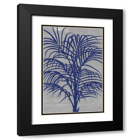 Chromatic Palms I Black Modern Wood Framed Art Print with Double Matting by Goldberger, Jennifer