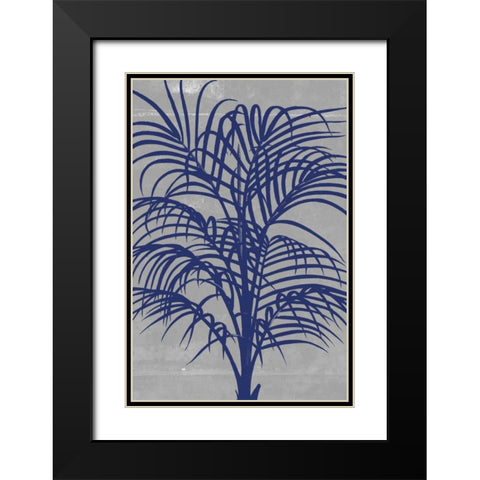 Chromatic Palms I Black Modern Wood Framed Art Print with Double Matting by Goldberger, Jennifer