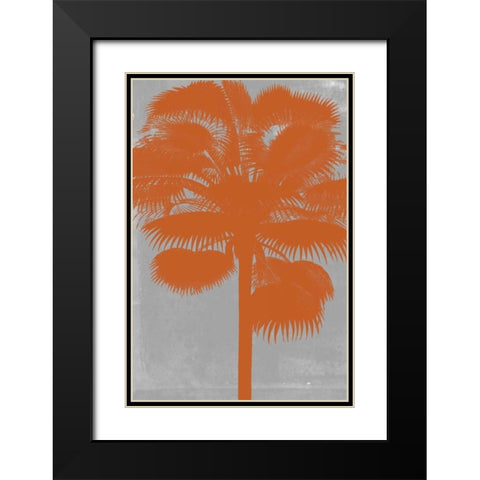 Chromatic Palms IV Black Modern Wood Framed Art Print with Double Matting by Goldberger, Jennifer