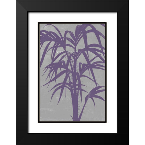 Chromatic Palms V Black Modern Wood Framed Art Print with Double Matting by Goldberger, Jennifer