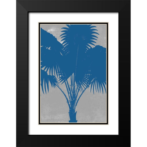 Chromatic Palms VI Black Modern Wood Framed Art Print with Double Matting by Goldberger, Jennifer