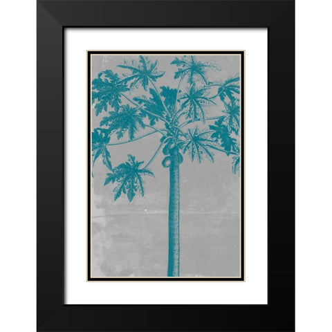 Chromatic Palms VIII Black Modern Wood Framed Art Print with Double Matting by Goldberger, Jennifer