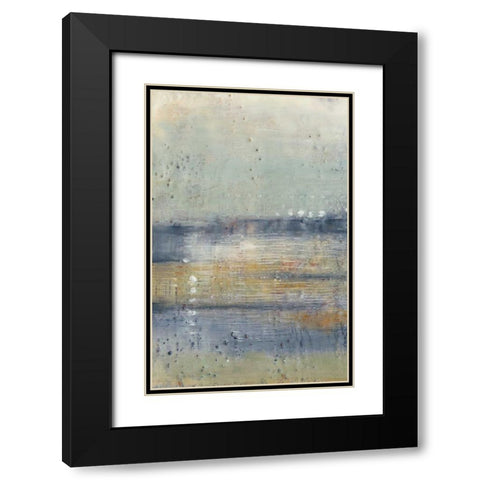 Glimmer II Black Modern Wood Framed Art Print with Double Matting by Jennifer Goldberger