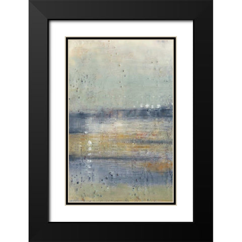 Glimmer II Black Modern Wood Framed Art Print with Double Matting by Jennifer Goldberger