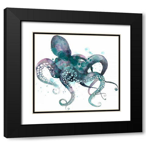 Tentacles I Black Modern Wood Framed Art Print with Double Matting by Popp, Grace
