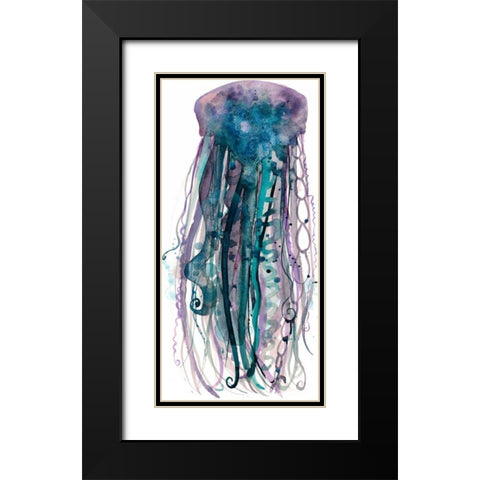 Tentacles IV Black Modern Wood Framed Art Print with Double Matting by Popp, Grace