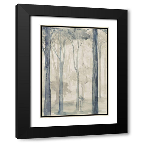 Whispering Woodland I Black Modern Wood Framed Art Print with Double Matting by Popp, Grace