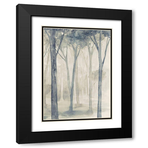 Whispering Woodland II Black Modern Wood Framed Art Print with Double Matting by Popp, Grace