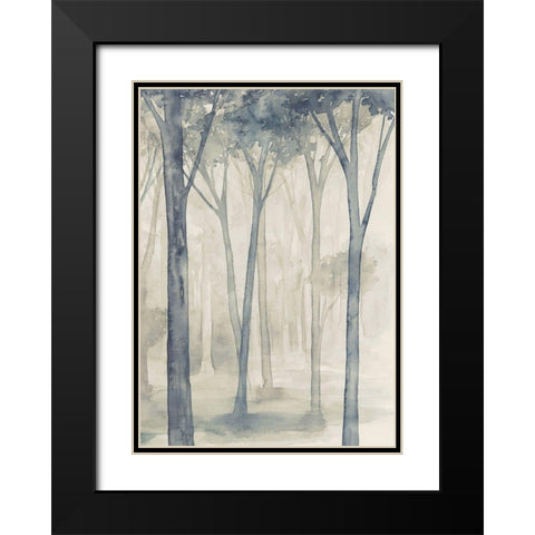 Whispering Woodland II Black Modern Wood Framed Art Print with Double Matting by Popp, Grace