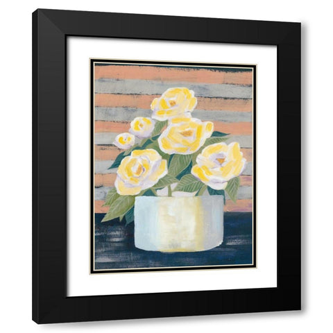 Wednesday Blooms II Black Modern Wood Framed Art Print with Double Matting by Popp, Grace