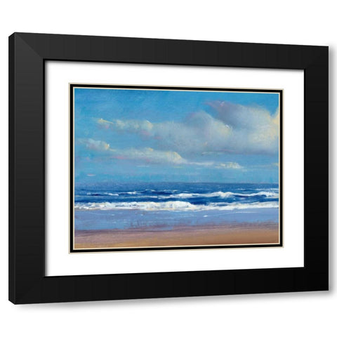 Shoreline Light I Black Modern Wood Framed Art Print with Double Matting by OToole, Tim