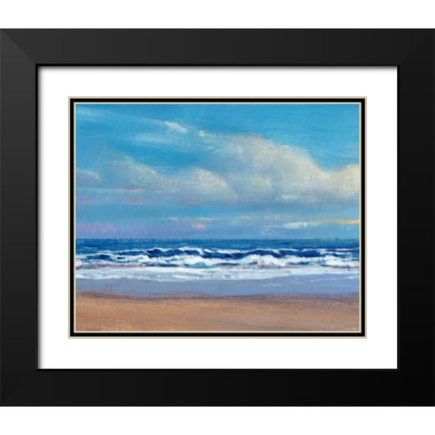 Shoreline Light II Black Modern Wood Framed Art Print with Double Matting by OToole, Tim