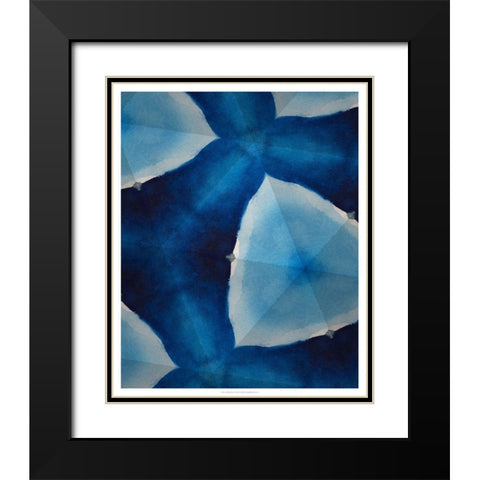 Custom Indigo Daydream VIII (MHF) Black Modern Wood Framed Art Print with Double Matting by Stramel, Renee W.