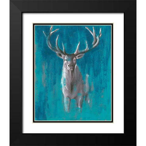Contemporary Cervidae II Black Modern Wood Framed Art Print with Double Matting by Popp, Grace