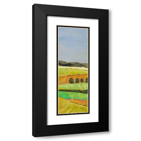 Pastel Hills II Black Modern Wood Framed Art Print with Double Matting by Altug, Mehmet