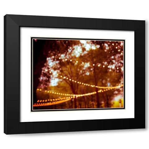 Summer Trees I Black Modern Wood Framed Art Print with Double Matting by Quintero, Sonja