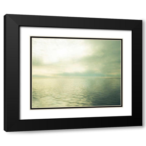 Calm Waters II Black Modern Wood Framed Art Print with Double Matting by Quintero, Sonja