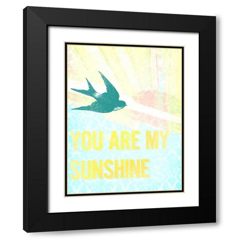 My Only Sunshine I Black Modern Wood Framed Art Print with Double Matting by Studio W