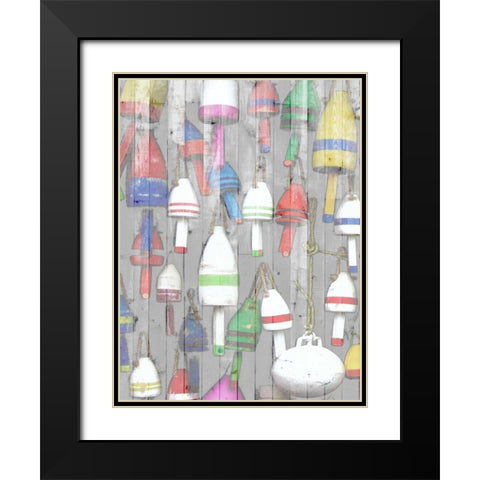 Dockside I Black Modern Wood Framed Art Print with Double Matting by Fagalde, Jarman