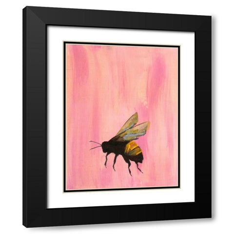 Pollinators II Black Modern Wood Framed Art Print with Double Matting by Altug, Mehmet