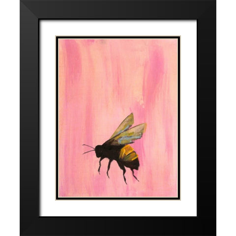Pollinators II Black Modern Wood Framed Art Print with Double Matting by Altug, Mehmet