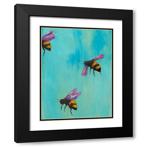 Pollinators III Black Modern Wood Framed Art Print with Double Matting by Altug, Mehmet