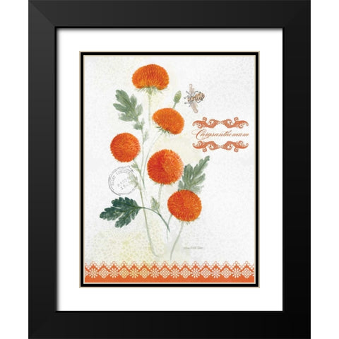 Flower Study on Lace IV Black Modern Wood Framed Art Print with Double Matting by Della-Piana, Elissa