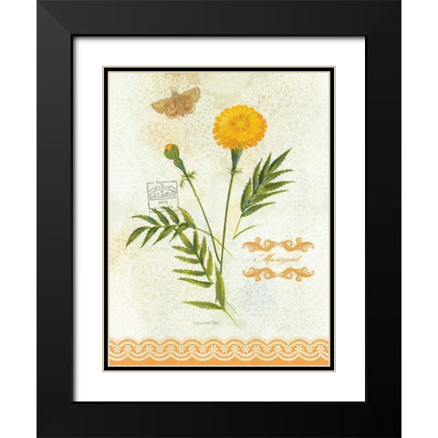 Flower Study on Lace XI Black Modern Wood Framed Art Print with Double Matting by Della-Piana, Elissa