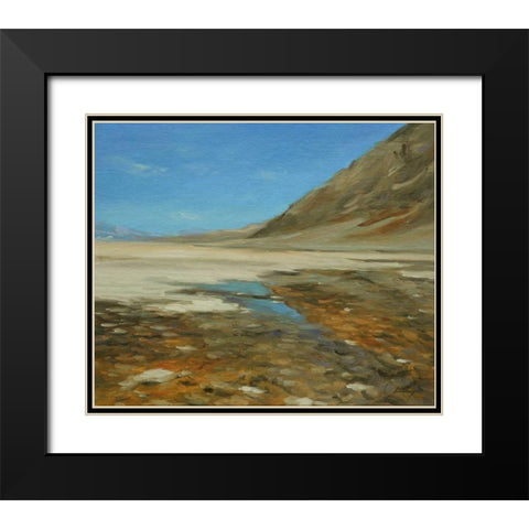 Badwater Basin, Death Valley Black Modern Wood Framed Art Print with Double Matting by Larivey, Chuck
