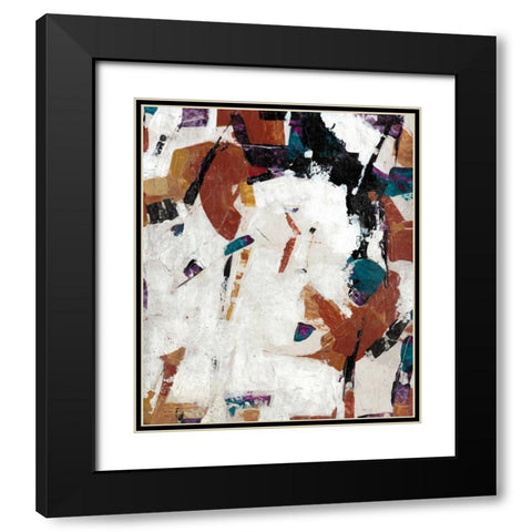 Puzzle IV Black Modern Wood Framed Art Print with Double Matting by OToole, Tim