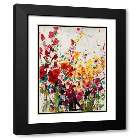 Wildflowers Blooming I Black Modern Wood Framed Art Print with Double Matting by OToole, Tim